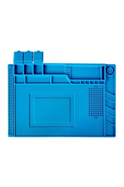 OEM Covoras pentru pistol de lipit, Silicon, 45x30 cm, Albastru