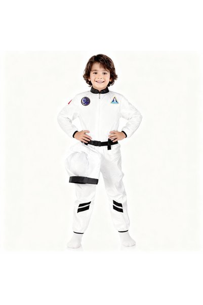 KanatGo Space Costume for Kids + Foam Airplane Toy – Party and Gift Outfit