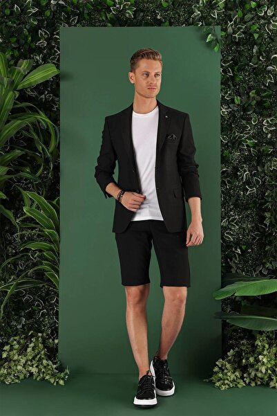 Efor C 640 Slim Fit Siyah Spor Ceket