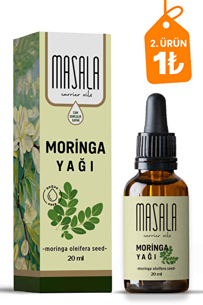 Masala Moringa Yağı 20 Ml. Soğuk Pres (moringa Carrier Oil)