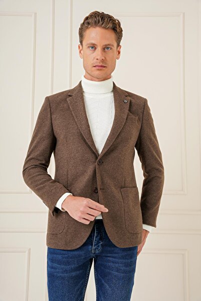 Efor C 689 Slim Fit Kahve Spor Ceket