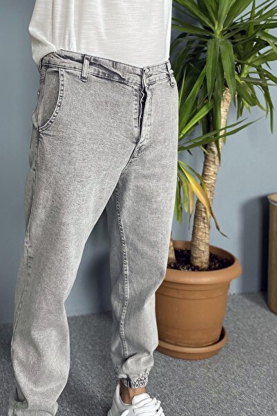 Alışveriş Sokağı Boyfriend Jogger Jeans with Elasticated Cuffs