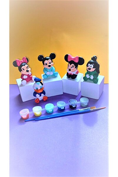 tasarımhikayecisi Alçı Boyama Seti-çocuk-hobi-eğlence-sanat-aktivite-eğitici-gelişim-hediye-resim-okul-anaokulu