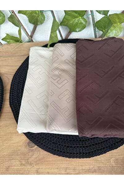 Blotch الحجاب نمط حديث وأنيق أحدث صيحات الموضة مغطاة بني داكن مطبوعة منقوشة ا...