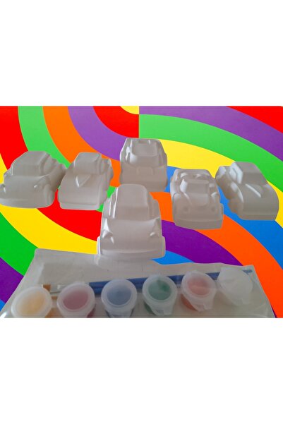 tasarımhikayecisi 3 Elma Tasarım Atölyesi Taş Boyama Seti- Mega Boy Araba Set...