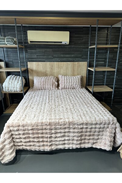 gülce home BUBBLE TAVŞAN TÜYÜ UYKU SETİ VE YATAK ÖRTÜSÜ