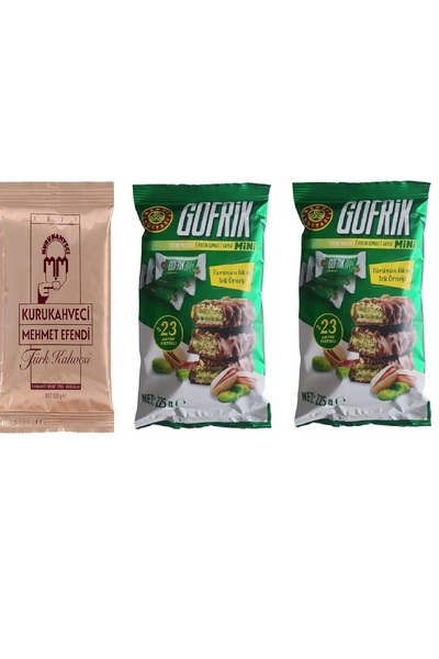 Mehmet Efendi Kurukahveci Mehmet Efendi Turkish Coffee 100g & Gofrik Pistachi...