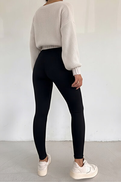 CRNSSWİMWEAR Жіночі чорні високі колготки з корсетом, що не просвічуються