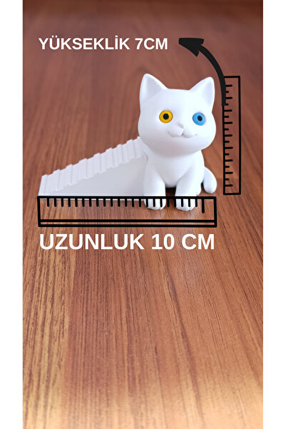 Moldream Kapı Stoperi / Dekoratif & Kaymaz Taban / Kedi figürlü / kapı tutacağı