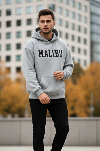 UNCİA OUTDOORS Малибу Принтирана унисекс суитшърт с качулка и свободна кройка...