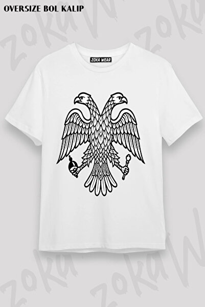 ZOKAWEAR تيشيرت مطبوع بتصميم Paok 2 مقاس كبير للجنسين