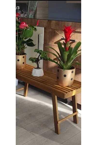 MarangozDede Saksılık Dekoratif Düzenleyici Çiçeklik Ahşap Sehpa Raf