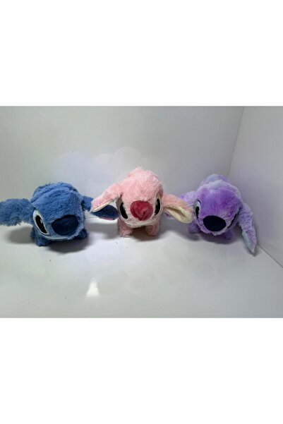TİVENS karma Stitch peluş oyuncak zıplyan pilli sürpriz peluş hediyelik uyku arkadaşı stitch peluş