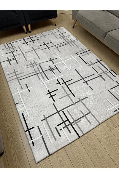 LİMAY Lastikli Mikro Polar Halı Örtüsü - Kalın Kumaş - Ekstra Dayanıklı - Yıkanabilir