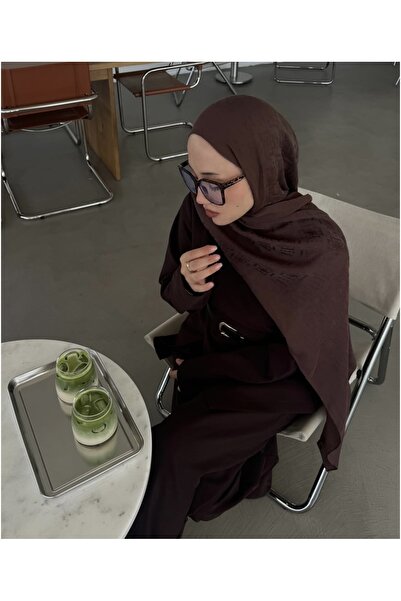 lune LİNEN MONEGRAM ACI KAHVE