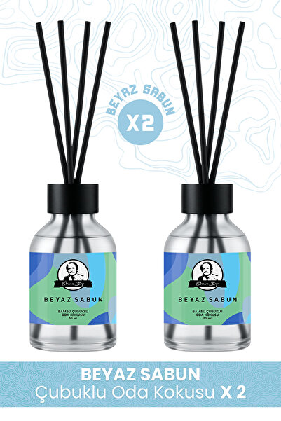 Özcan Bey Beyaz Sabun Kokulu Çubuklu Oda Kokusu Ekstra Kalıcı Esansiyel Yağ T...