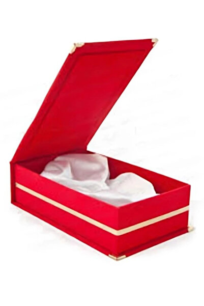 Özcan Tasarım Cutie de catifea roșie - Cutie de plăcuțe de cristal - Cutie de plăcuțe de sticlă