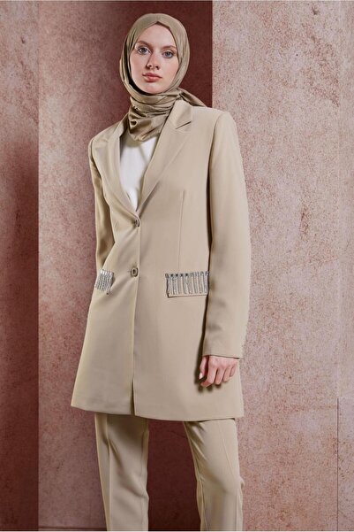 Alvina طقم موديل 30449 - بنطلون بتفاصيل حجرية