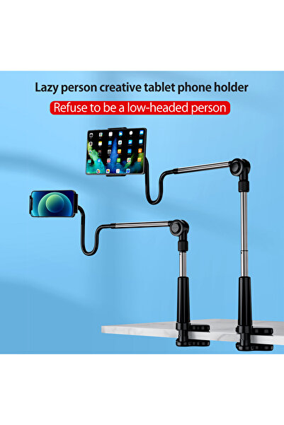 okcsc حامل هاتف كسول قابل للتعديل اللوحي حامل الهاتف المحمول حامل قوس الدورية الحرة لسطح المكتب B...