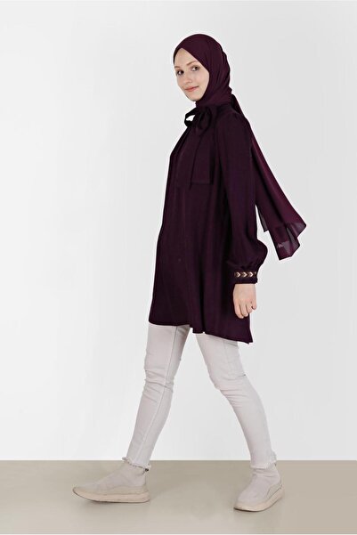 Alvina EMBROIDERED AND TASSELED TUNIC WITH BOW DETAIL 42376