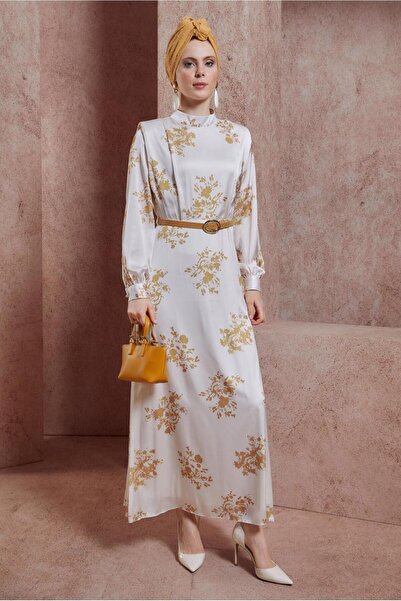 Alvina PATTERNED SATIN DRESS 44507