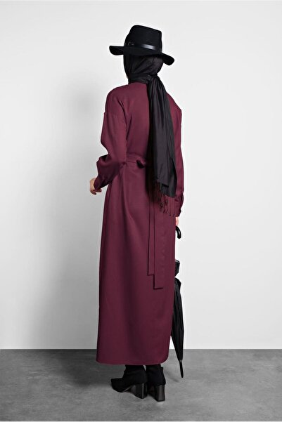 Alvina ARKADAN KUŞAKLI FERMUARLI ELBİSE 40195