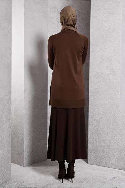 Alvina 45018 Model Button Detailed Knitwear Tunic