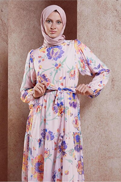 Alvina 44605 Μοντέλο φόρεμα σιφόν με λουλούδια