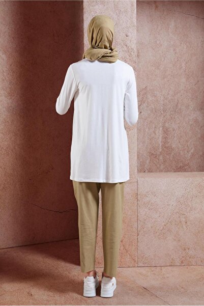 Alvina BİSİKLET YAKA TESETTÜR TUNİK 44788