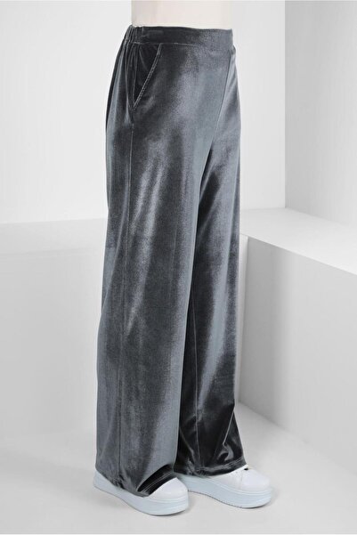 Alvina GENİŞ PAÇA KADİFE PANTOLON 70643