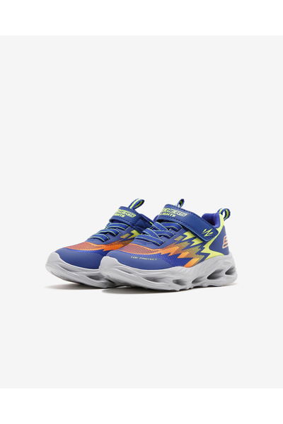 SKECHERS S Lights-vortex-flash-zorent Küçük Erkek Çocuk Mavi Işıklı Spor Ayakkabı 400600n Blmt