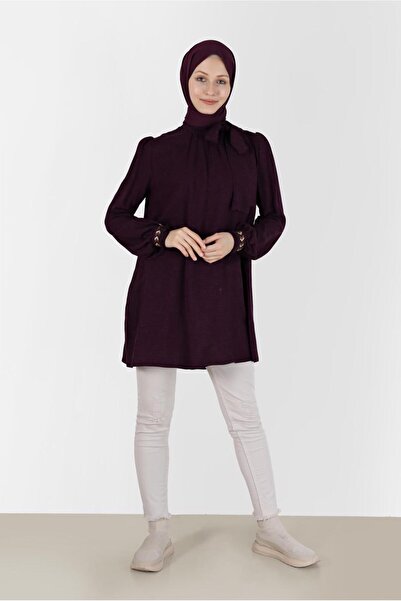 Alvina EMBROIDERED AND TASSELED TUNIC WITH BOW DETAIL 42376