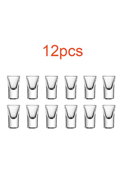 Choice 15 مل 12 قطعة 12 قطعة / 6 قطع / قطعتين كوب صغير 15 مل كوب مشروبات روحية قاع سميك زجاج شفاف أدوات شرب St
