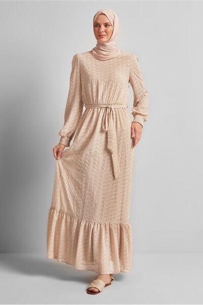 Alvina Sashed Chiffon Dress 45431