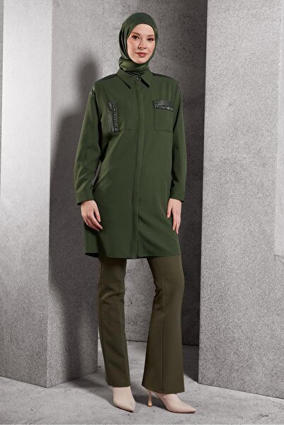 Alvina Shirt Collar Saw Tunic 45154