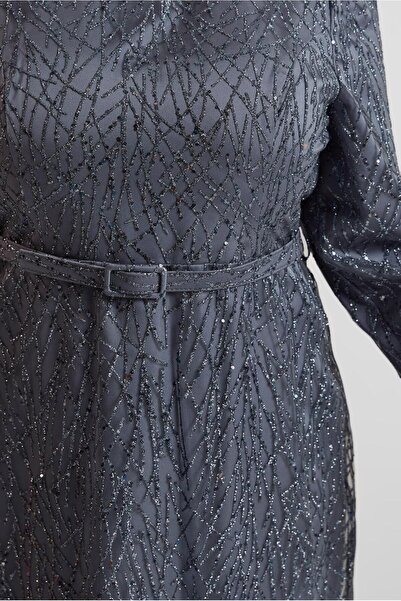 Alvina KEMERLİ BÜYÜK BEDEN ABİYE ELBİSE 50442