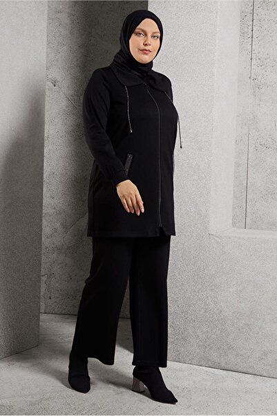 Alvina 20646 Model Zipper and Trousers Suit