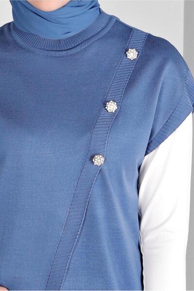 TRENDTESETTÜR WOMEN'S NAVY BLUE (A.NDIGO) KNITSUETER T 43124