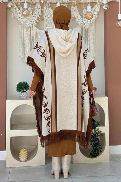 TRENDTESETTÜR ΓΥΝΑΙΚΕΙΟ ΜΠΕΖ (ΠΕΤΡΙΝΟ) ΕΘΝΙΚΟ ΣΧΕΔΙΟ ΠΛΕΚΤΟ ΠΑΝΤΣΟ T 22021