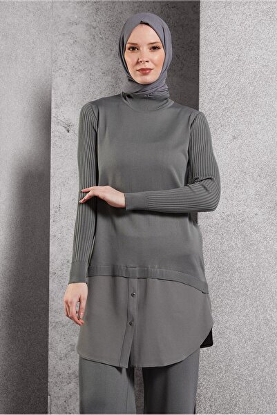 Alvina GÖMLEK GARNİLİ TRİKO TUNİK 44998