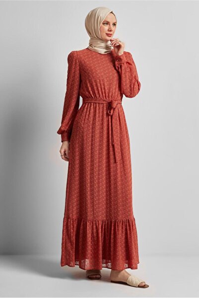 Alvina Sashed Chiffon Dress 45431