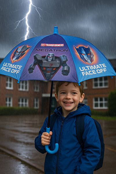 TOYFEST Koruma Kılıflı Trans-formers Lisanslı Şemsiye - Model 2