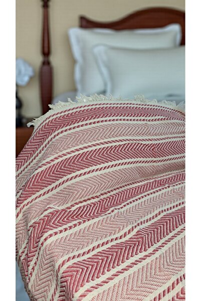 Cottonest Tek Kişilik Yatak Örtüsü Saçaklı