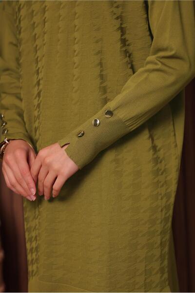 TRENDTESETTÜR Women's Green (Acid) Knitwear Tunic t 9007