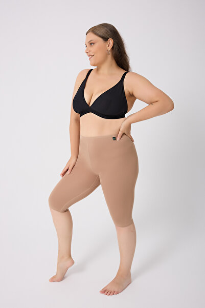 ELİT zümrüt Ženske kapri helanke do kolena 100% pamuk sa elastičnim pojasom