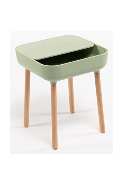 OEM Minimalist coffee table for living room or bedroom, square shape, wooden legs (40x40x47 cm)