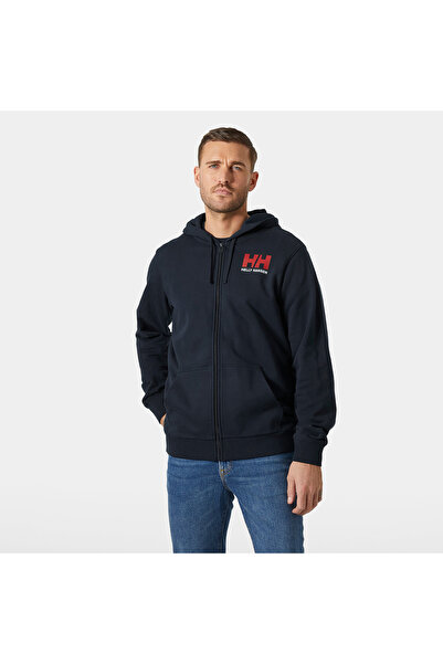Helly Hansen HH Logo Tam Fermuarlı Erkek Kapüşonlu Swetshirt