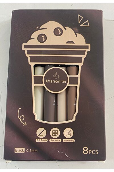 After Kahve Temalı Aftermoon Tea 0.5 Jel Siyah Kalem (2 ADET )