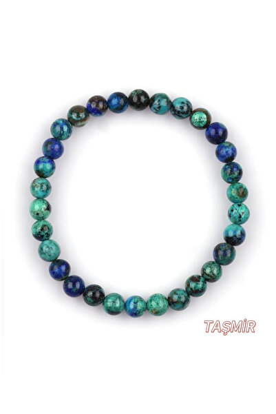 Taş-Mir Azurit Taşı Doğal Taş Bileklik 6 mm