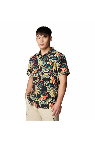 Columbia Tech Trail Utility Printed Woven Men's Short Sleeve Shirt